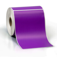 4"""" X 6"""" suorat lmprei'itetyt tarratarrat lhetystarrojen varastoon ja vrikoodaukseen - Yhteensopiva Zebra Rollo Godexin ja muiden kanssa (violet