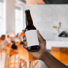 Etichette vuote per bottiglie di birra e vino Etichette di prodotto bianche impermeabili compatibili con la stampa di modelli Word 5524 Compatibi