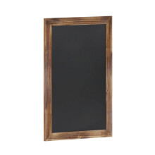 Flash Furniture Canterbury Wall Mount Magnetisch Krijtbordbord - Torched Wood Finish - 20"" x 30"""" - Verticaal of horizontaal hangend message board