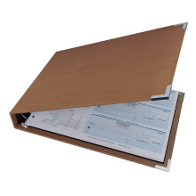 Davis Group 3UPAM-09 3up US Check Binder - Tan