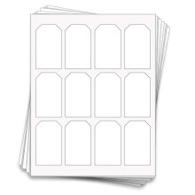 60 etiquetas colgantes para regalos y productos, 1,75 x 3 pulgadas, color blanco