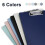 BOMEI PACK Plastic Clipboard, 6-Pack Assorti Kleuren, 12.5 x 9 Inch 3