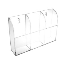 Source One Deluxe transparenter Acryl-Fernbedienungshalter, Wandhalterung, 1, 2 und 3 Halterungsoptionen (3 Fernbedienungen, 1 Packung)