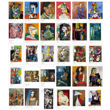Wunderschönes Kunstpostkarten-Set mit 30 Postkarten im Pablo Picasso-Sortimentspaket mit berühmten Gemäldelandschaften, 10,2 x 15,2 cm