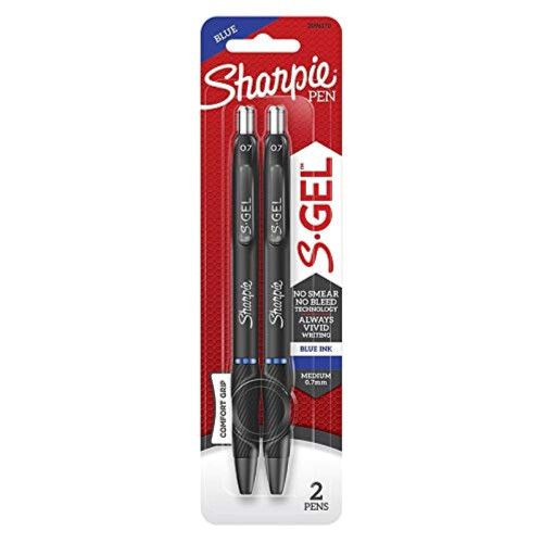 Sharpie Sharpie S-Gel Blue Retractable Gel Pen 2 pk