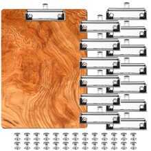 Klemmen für Clipboard 13PCS+52 Nieten, DIY 10cm Montierbar, Edelstahl, robust, leicht, einziehbar