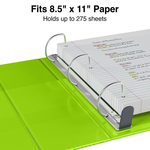 Staples Staples 82699 Zware 1-Inch 3-Ring Bekijk Map Chartreuse (24666) 2