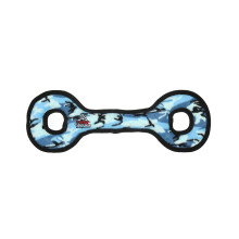 TUFFY- El juguete suave para perros ms suave del mundo- Ultimate Tug-O-War- Camo Blue- Squeakers - Mltiples capas. Hecho duradero, fuerte y res