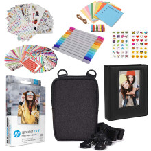 HP 2x3 Premium Zink-fotopapir (50 pakke) tilbeh?rss?t med fotoalbum-etui-m?rkater