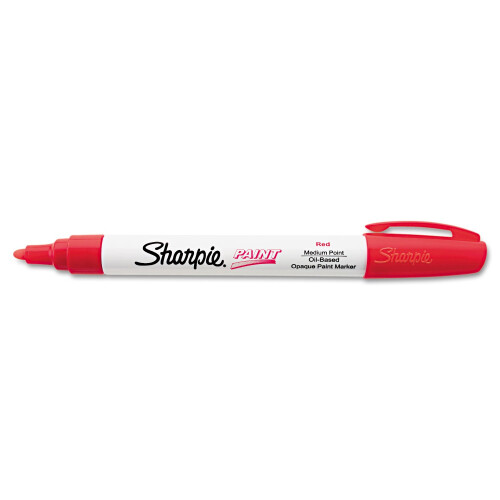 Sharpie Sharpie 35550 Permanent Paint Marker Medium Point Red