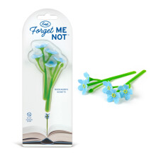 ?gte Fred Forget ME NOT Flower-bogm?rker - S?t med 2 bl? blomster-sidemark?rer - Bl?d og fleksibel silikone - Gaver til l?sere og bogelskere