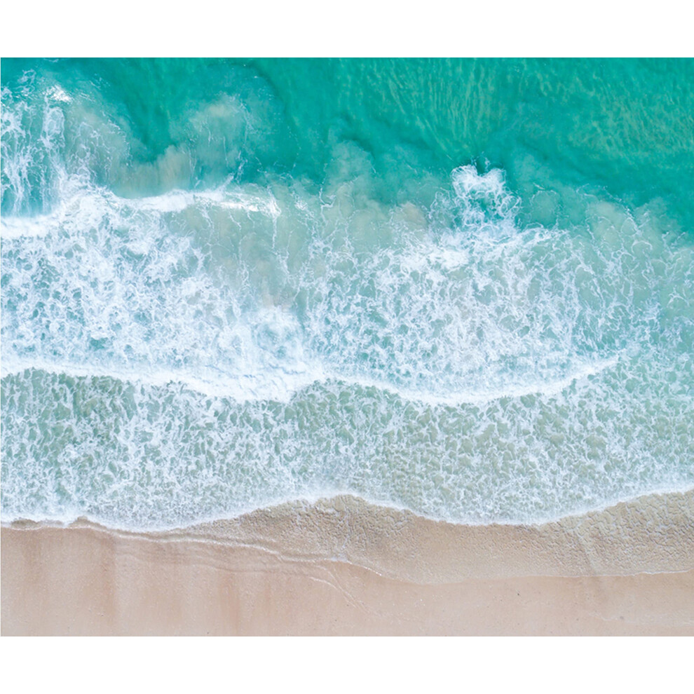 Beach Mouse Pad Custom Design Square Waterproof Non-Slip Rubber Base Mouse Pad For Office Laptop 9.5""""X7.9""""X0.12"""" Inch (Sea Waves) 744675226524