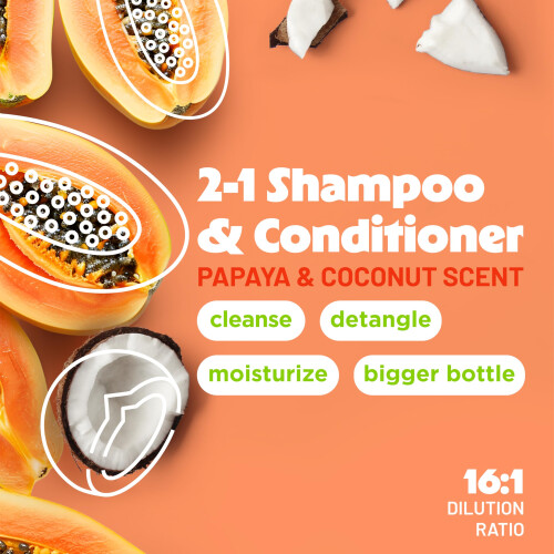 Tclean Papaya 2in1 Spoo 3.8ltr 1