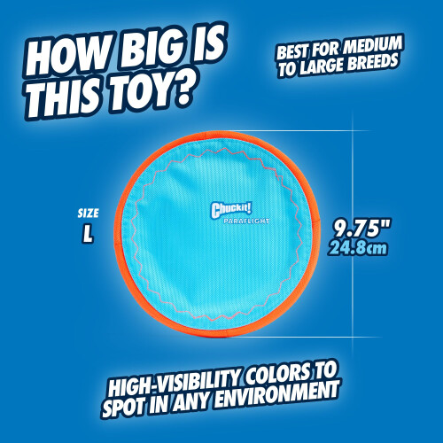 Chuckit! ChuckIt! Paraflight Flyer Dog Frisbee Toy 2