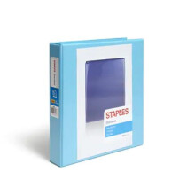 Staples Standaard 1 3-Ring View Binder, Teal
