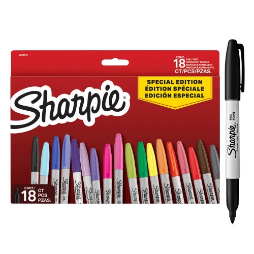 Sharpie Sharpie Permanent Marker Set Limited Edition Colour Assortment 18 Pack