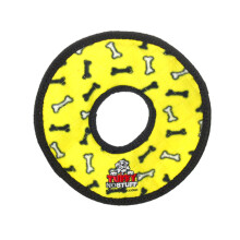 TUFFY - World's Tuffest Soft Dog Toy - NO Stuff Ring - Squeakers - Multiple Layers. Made Durable Strong & Tough. Interactive Play Tug Toss & Fetch.