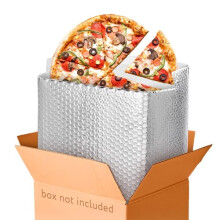 Forros para cajas con aislamiento de aluminio Amiff de 12 x 12 x 12 pulgadas. Paquete de 50 forros tιrmicos para cajas de alimentos congelados. B