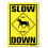 ACONATIC Slow Down - Paard Oversteekbord 16"X12" Aluminium 1