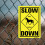 ACONATIC Slow Down - Paard Oversteekbord 16"X12" Aluminium 5