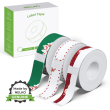 NELKO Original P21 Etikettendrucker, angepasstes Etikettendruckpapier, 14 x 40 mm (0,55 Zoll x 1,57 Zoll), laminierter Standardetikettenersatz, M