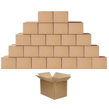 Forsendelse af papkasser Postkasser 10x7x5 tommer Lille emballage B?lgepapemballage Flytning Kraft-postkasser Pakke med 25 stk.
