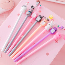 Myusbest 16 Pezzi Penne Animali Cartoni Animati Penne per Materiale Scolastico Kawaii Penne Inchiostro Gel Carino Ragazzi Ragazze per Scrivere Re