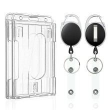 Pawfly 2-Pack Verticaal 2-Kaart Badgehouder met Duwslots
