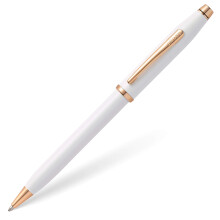 Cross Century II White Lacquer/Rose Gold Ballpoint Pen