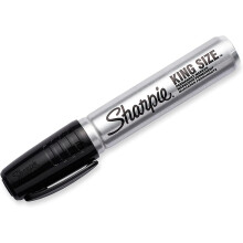 Sharpie 15661PP King Size Permanent Marker Chisel Tip Black 8 Markers