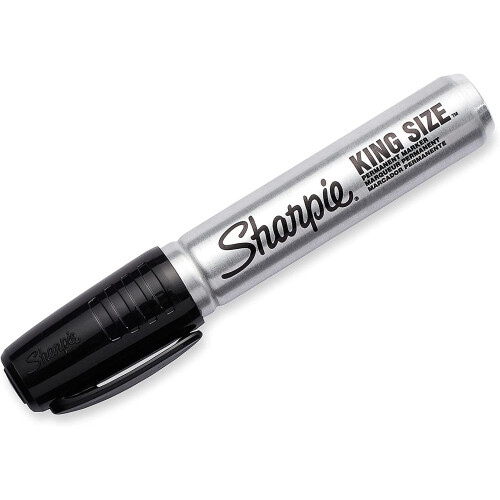 Sharpie Sharpie 15661PP King Size Permanent Marker Chisel Tip Black 8 Markers