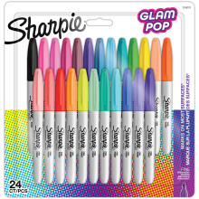 Sharpie Marker Permanentmarker Fine Glam Pop 24er Blister