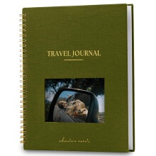 Osobn cestovn denk Nook Theory pro eny Mui - Povlecen Travelers Notebook Dobrodrun kniha s vzvami Ideln pro cestovn drky (Oliva)