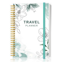Diario di viaggio per donne e uomini, pianificatore di vacanze e viaggi su strada, taccuino da viaggio per 6 viaggi, pianificatore di viaggio, re