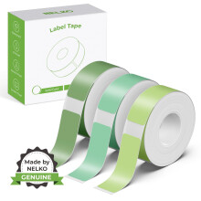 NELKO Genuine P21 Label Maker Tape Adapted Label Print Paper 14x40mm (0.55""""x1.57"""") Standard Laminated Labeling Replacement Multipurpose of P21