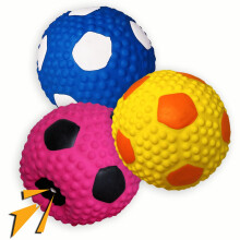 Wieppo Soft Squeaky Dog Ball 2,56 Latex Piper Hundleksaker fr medelstora hundar och sm hundar att hmta Chase 3st (2,56 tum fr medelstora rase