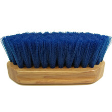 Intrepid International Spazzola per cavalli 6-1/4"" Spazzola per pony con manico in legno e setole in nylon per kit per toelettatura cavalli Spazz