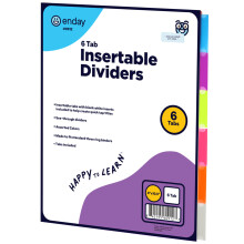 6 divisori per raccoglitori a 3 anelli Divisori standard per cartelle indice in plastica multicolore con linguette inseribili bianche in verde bl