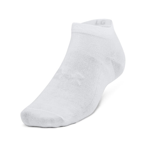 Under Armour Under Armour Unisex-Vuxen Essential Low Strumpor 6-pack (100) Vit/Vit/Halogr Medium 1