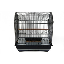 YML 1784BLK Barn Top Bird Cage in Black