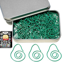 S?de papirclips 60 STK Avocadoformede papirclips Frugtbogm?rker Clips Assorterede farver Sjove kontorgaver til kvinder M?nd Kolleger L?rere Stude