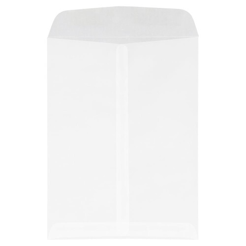 JAM PAPER 9 x 12 Open End Catalog Translucent Vellum Envelopes - Clear - Bulk 250/Pack 1