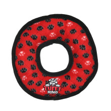 TUFFY -El juguete para perros ms suave del mundo -Ultimate Ring- Rojo -Squeakers-Mltiples capas.Hecho duradero, fuerte y resistente.Juego inter