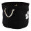 Bone Dry Pet Storage Collection Collapsible Bin Black Small Round 1