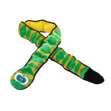 Outward Hound Durablez Tough Plysch Pipande Dog Toy Snake Green XXL
