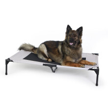 K&H Pet Products Outdoor Elevated Dog Cot Breathable Cooling Elevated Cot Hammock Pet Bed for XL Dogs Washable Mesh Cover Raised Metal Frame Coll