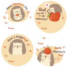 Jeek Valentnsk samolepky pro deti Roztomil zvrtko Valentnsk samolepky do od Valentines Stickers - 40 Count