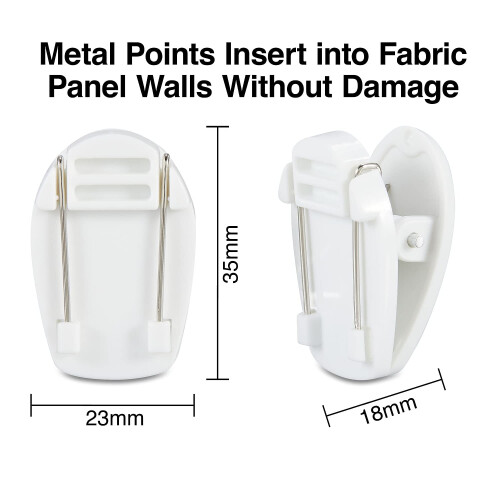 Staples Staples - Clips pour compartiments, blancs, 20 clips/bote (33455) 1