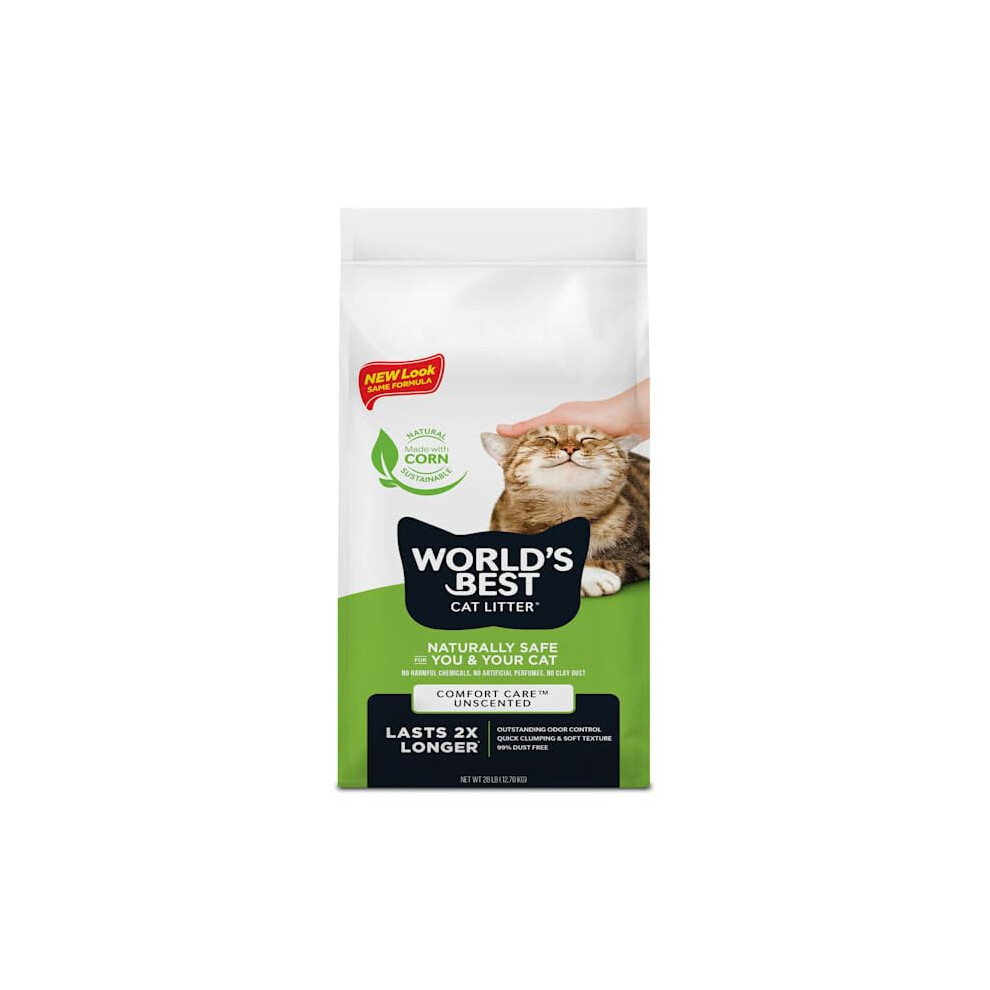 World's Best Cat Lit Worlds Best Cat Litter 28Lb (12.7Kg) Original Unscented