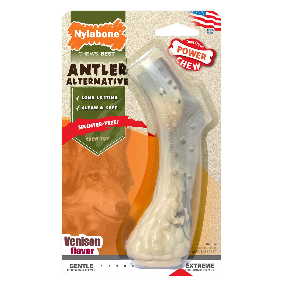 Photos - Dog Toy Interpet Nylabone Extreme Chew Antler Venison Medium NAN103P